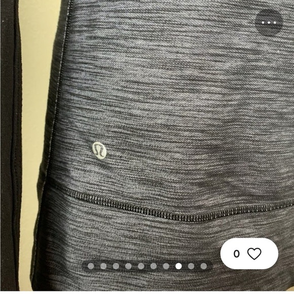 Lululemon Daily Yoga Jacket Slub Denim Polar Haze Black Grey Full Zip Size 6 - Picture 12 of 16
